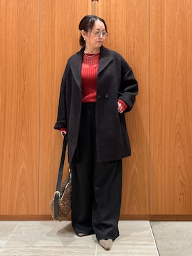 「アイテム（チェスターコート）」を使った、terunumaさん（レディース・150cm）の秋コーディネート