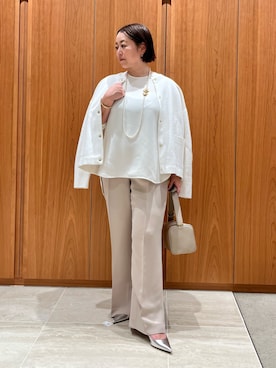 「qualite（カリテ）のアイテム（パンツ）」を使った、terunumaさん（レディース・150cm）の春コーディネート