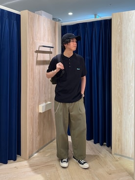 「PACKING（パッキング）のアイテム」を使った、ふなさん（メンズ・178cm）の夏コーディネート