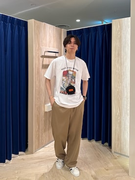 「アイテム（コインケース）」を使った、ふなさん（メンズ・178cm）の夏コーディネート