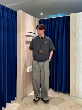 「アイテム（コインケース）」を使った、ふなさん（メンズ・178cm）の夏コーディネート