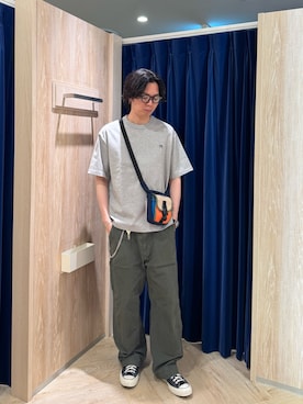 「GLOSTER（グロスター）のアイテム」を使った、ふなさん（メンズ・178cm）の春コーディネート