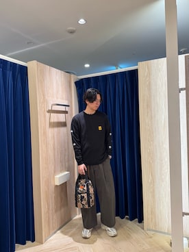 「UNIVERSAL OVERALL（ユニバーサルオーバーオール）のアイテム」を使った、ふなさん（メンズ・178cm）の秋コーディネート