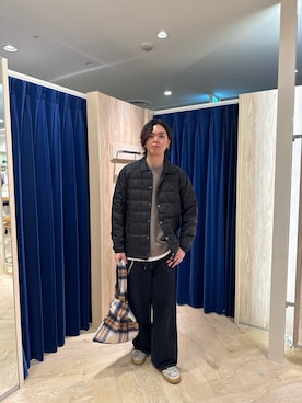 「アイテム（ハンドバッグ）」を使った、ふなさん（メンズ・178cm）の冬コーディネート