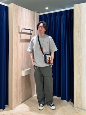 「GLOSTER（グロスター）のアイテム」を使った、ふなさん（メンズ・178cm）の春コーディネート