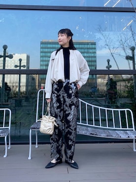 「SENSE OF PLACE by URBAN RESEARCH（センスオブプレイスバイアーバンリサーチ）のアイテム（ブルゾン）」を使った、AI.Uさん（レディース・168cm）の冬コーディネート