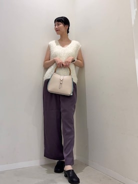 「アイテム（スリッポン）」を使った、AI.Uさん（レディース・168cm）の夏コーディネート