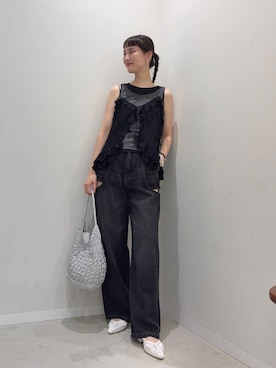 「アーバンリサーチ」｜「アイテム（キャミソール）」を使った、AI.Uさん（レディース・168cm）の夏コーディネート