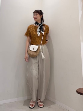 「アイテム（財布/小物）」を使った、AI.Uさん（レディース・168cm）の夏コーディネート