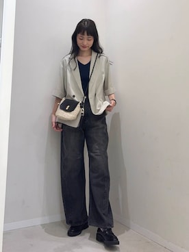 「アーバンリサーチ」｜「アイテム（ローファー）」を使った、AI.Uさん（レディース・168cm）の春コーディネート
