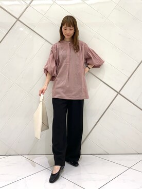 「アーバンリサーチ」｜「アイテム（バレエシューズ）」を使った、AI.Uさん（レディース・168cm）の春コーディネート