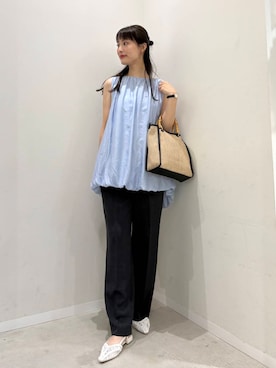 「アーバンリサーチ」｜「アイテム（キャミソール）」を使った、AI.Uさん（レディース・168cm）の春コーディネート