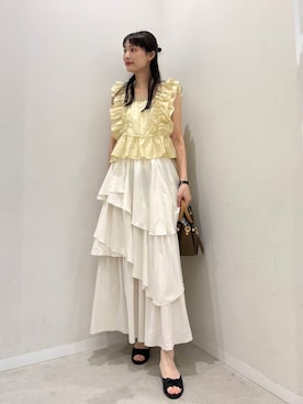 「アーバンリサーチ」｜「アイテム（キャミソール）」を使った、AI.Uさん（レディース・168cm）の春コーディネート