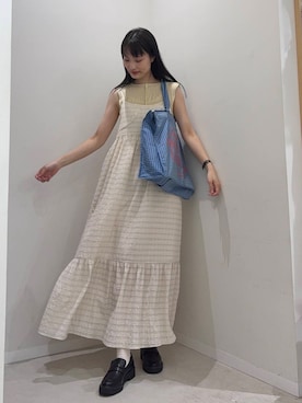 「アーバンリサーチ」｜「アイテム（ローファー）」を使った、AI.Uさん（レディース・168cm）の春コーディネート