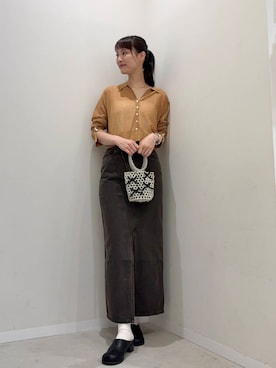 「newarrival」｜「アイテム（スリッポン）」を使った、AI.Uさん（レディース・168cm）の夏コーディネート