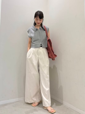 「アーバンリサーチ」｜「アイテム（キャミソール）」を使った、AI.Uさん（レディース・168cm）の春コーディネート