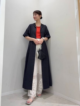 「newarrival」｜「アイテム（シャツワンピース）」を使った、AI.Uさん（レディース・168cm）の夏コーディネート