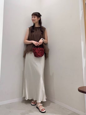 「アーバンリサーチ」｜「アイテム（サンダル）」を使った、AI.Uさん（レディース・168cm）の夏コーディネート