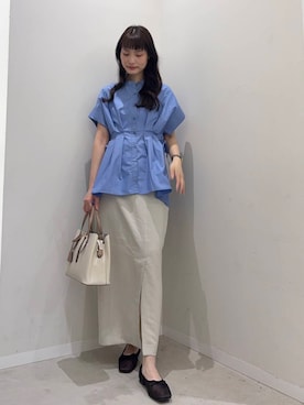 「アーバンリサーチ」｜「アイテム（バレエシューズ）」を使った、AI.Uさん（レディース・168cm）の春コーディネート