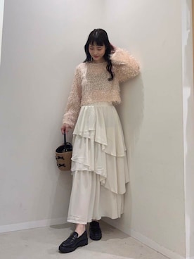 「アーバンリサーチ」｜「アイテム（ローファー）」を使った、AI.Uさん（レディース・168cm）の春コーディネート