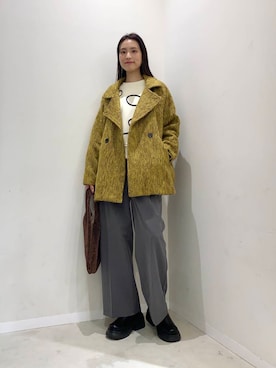 「SENSE OF PLACE by URBAN RESEARCH（センスオブプレイスバイアーバンリサーチ）の『消臭』サイドゴアボリュームソールブーツ（ブーツ）」を使った、AI.Uさん（レディース・168cm）の秋コーディネート