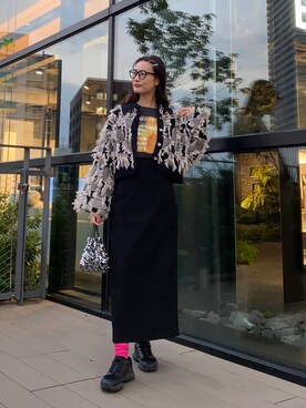 「URBAN RESEARCH（アーバンリサーチ）のアイテム（レッグウェア）」を使った、AI.Uさん（レディース・168cm）の秋コーディネート