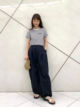 「Alpha Industries（アルファインダストリーズ）のアイテム」を使った、AI.Uさん（レディース・168cm）の春コーディネート