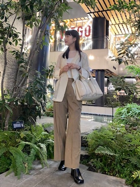 「アイテム（その他トップス）」を使った、AI.Uさん（レディース・168cm）の秋コーディネート
