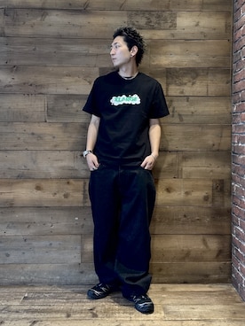 「LIXTICK（リックスティック）のアイテム」を使った、柚木 伊織さん（メンズ・175cm）の夏コーディネート