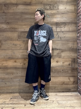 「XLARGE（エクストララージ）のアイテム」を使った、柚木 伊織さん（メンズ・175cm）の春コーディネート