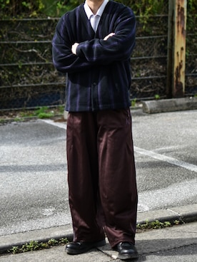 「アイテム（シャツ/ブラウス）」を使った、JUKIYA.さん（メンズ・162cm）の秋コーディネート