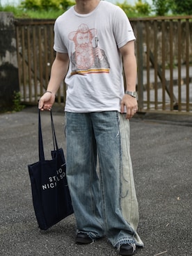 「アイテム（雑誌）」を使った、JUKIYA.さん（メンズ・162cm）の夏コーディネート