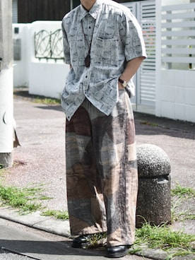 「Handmade（ハンドメイド）のアイテム（財布/小物）」を使った、JUKIYA.さん（メンズ・162cm）の秋コーディネート