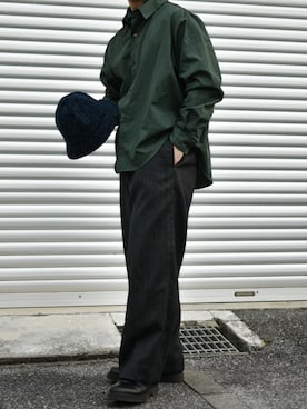 「バケットハット」｜JUKIYA.さん（メンズ・162cm）の秋コーディネート