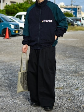 「アイテム（ナイロンジャケット）」を使った、JUKIYA.さん（メンズ・162cm）の秋コーディネート