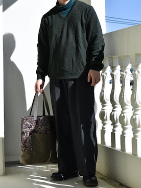 「Re:make（リメイク）のアイテム」を使った、JUKIYA.さん（メンズ・162cm）の冬コーディネート