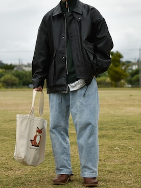 「アイテム（雑誌）」を使った、JUKIYA.さん（メンズ・162cm）の秋コーディネート