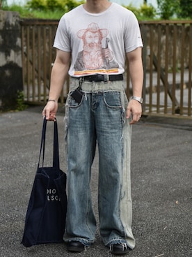 「アイテム（財布/小物）」を使った、JUKIYA.さん（メンズ・162cm）の秋コーディネート