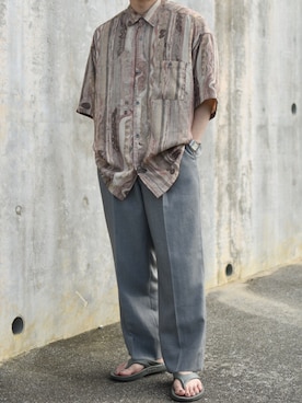 「低身長男子」｜「アイテム（音楽/本・雑誌）」を使った、JUKIYA.さん（メンズ・162cm）の夏コーディネート