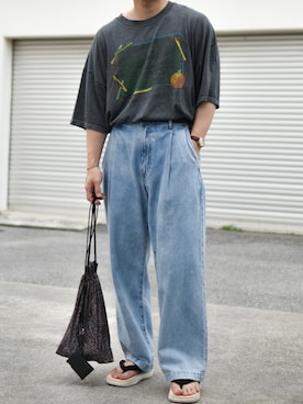 「WYM」｜「アイテム（腕時計）」を使った、JUKIYA.さん（メンズ・162cm）の夏コーディネート