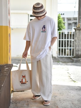 「アイテム（雑誌）」を使った、JUKIYA.さん（メンズ・162cm）の夏コーディネート