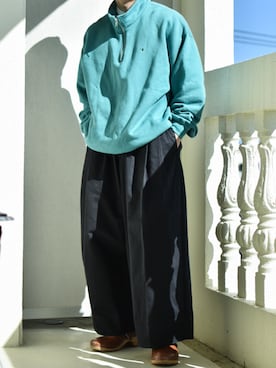 「アイテム（サンダル）」を使った、JUKIYA.さん（メンズ・162cm）の冬コーディネート