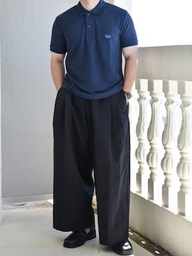 「アイテム（アナログ腕時計、グレー系）」を使った、JUKIYA.さん（メンズ・162cm）の夏コーディネート