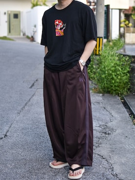 「アイテム（雑誌）」を使った、JUKIYA.さん（メンズ・162cm）の夏コーディネート