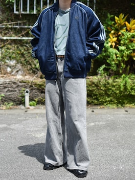 「アイテム（サンダル）」を使った、JUKIYA.さん（メンズ・162cm）の秋コーディネート