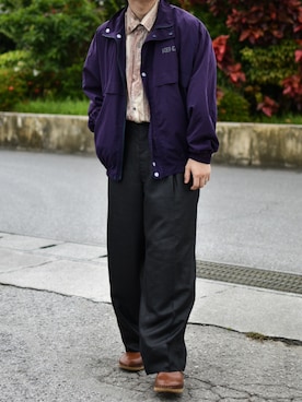 「トレンド秋素材コーデ」｜JUKIYA.さん（メンズ・162cm）の秋コーディネート