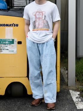 「アイテム（音楽/本・雑誌）」を使った、JUKIYA.さん（メンズ・162cm）の夏コーディネート