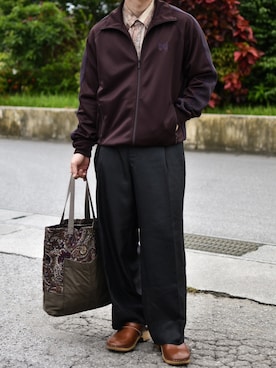 「Needles（ニードルス）のアイテム」を使った、JUKIYA.さん（メンズ・162cm）の冬コーディネート