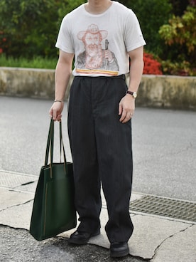 「アイテム（音楽/本・雑誌）」を使った、JUKIYA.さん（メンズ・162cm）の夏コーディネート