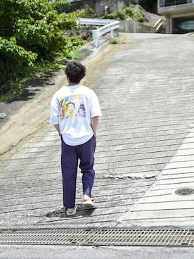 「アイテム（音楽/本・雑誌）」を使った、JUKIYA.さん（メンズ・162cm）の夏コーディネート